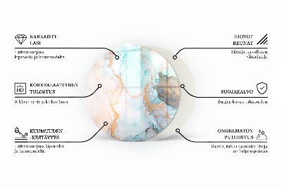 Placa de protección para estufa Patrón de mármol veteado