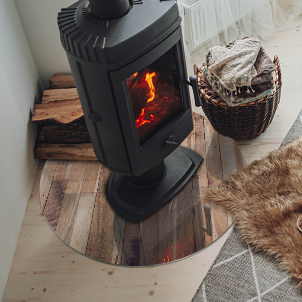 Placa de protección para estufa Tablero de madera en el diseño