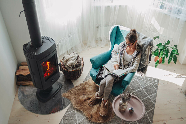 Protector de suelo para estufas Textura de superficie cruda