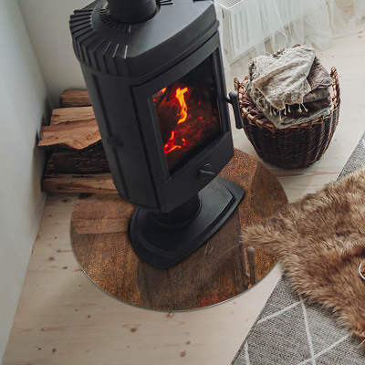 Placa de protección para estufa Textura de óxido en el metal