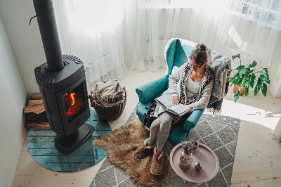 Protector de suelo para estufas Tablas de estilo rústico