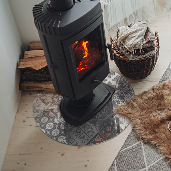 Placa de protección para estufa Patrón de mosaico decorativo