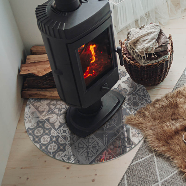 Placa de protección para estufa Patrón de mosaico decorativo