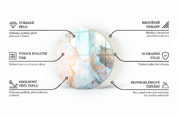Placa de protección para estufa Tabla de madera con veta