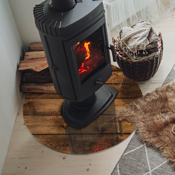 Podkładka pod kominek Deska drewniana w słoje