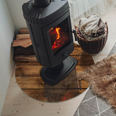 Placa de protección para estufa Tabla de madera con veta