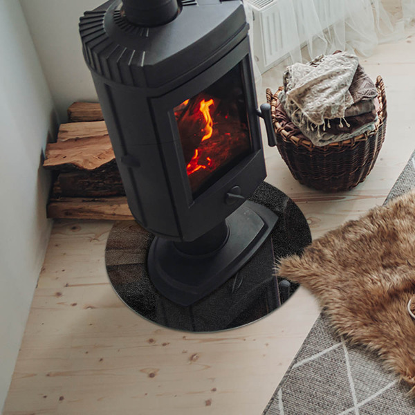 Protector de suelo para estufas Textura de la superficie de la piedra