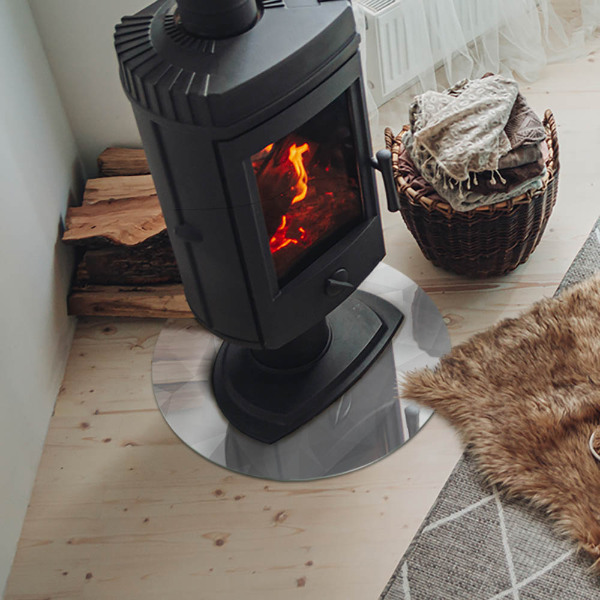 Szyba pod kominek Abstrakcyjny wzór geometryczny