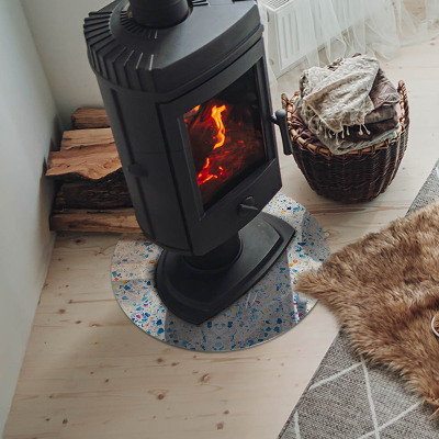 Placa de protección para estufa Patrón de textura abstracta