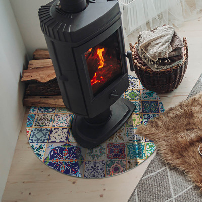 Placa de protección para estufa Patrones de mosaico en azulejos