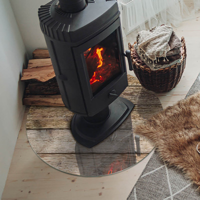 Protector de suelo para estufas Tableros de madera natural