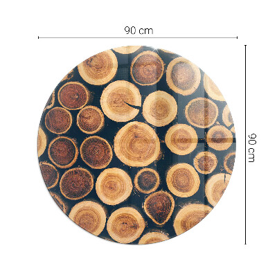 Placa de protección para estufa Caja con madera cortada