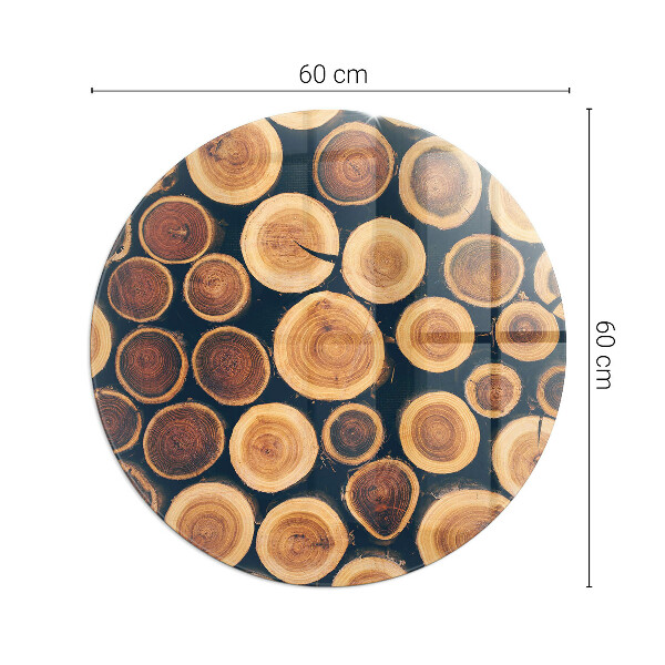 Placa de protección para estufa Caja con madera cortada