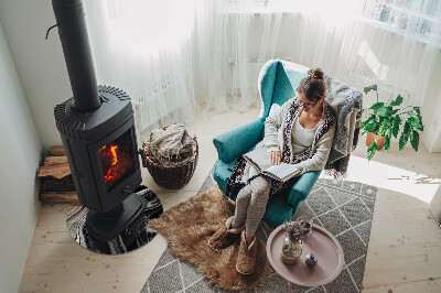 Placa de protección para estufa Ondas y líneas abstractas