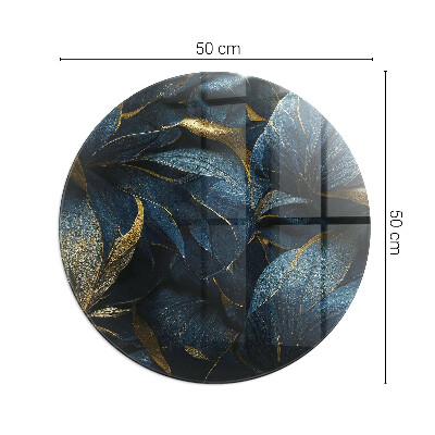 Placa de protección para estufa Hojas elegantes en textura.