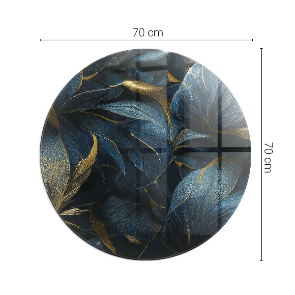 Placa de protección para estufa Hojas elegantes en textura.