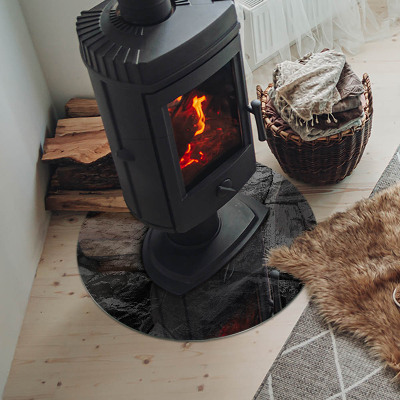 Szyba pod kominek Naturalny kamienny wzór