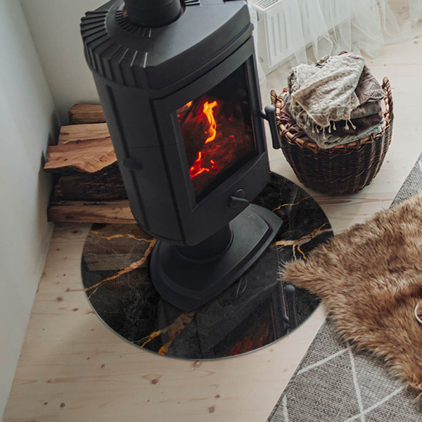 Placa de protección para estufa Mármol elegante con vetas