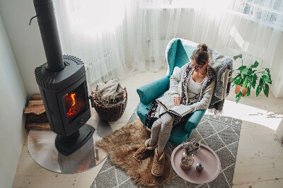 Protector de suelo para estufas Patrón de piedra natural