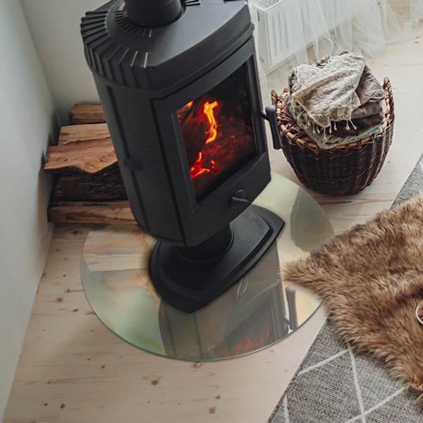 Placa de protección para estufa Patrón de mármol abstracto