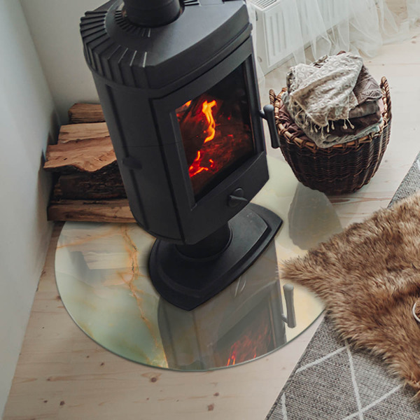 Placa de protección para estufa Patrón de mármol abstracto