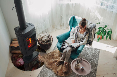 Protector de suelo para estufas Ramo de flores en detalle