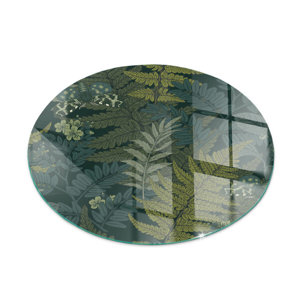 Placa de protección para estufa Motivos vegetales con mariposas