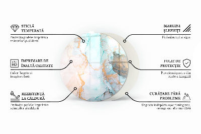 Placa de protección para estufa Delicado patrón de mármol