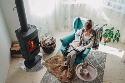 Placa de protección para estufa Patrón de piedra con partículas