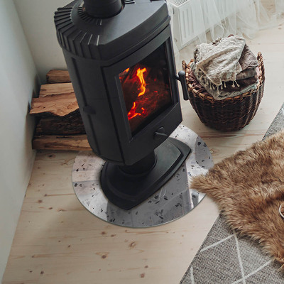 Placa de protección para estufa Patrón de piedra con partículas