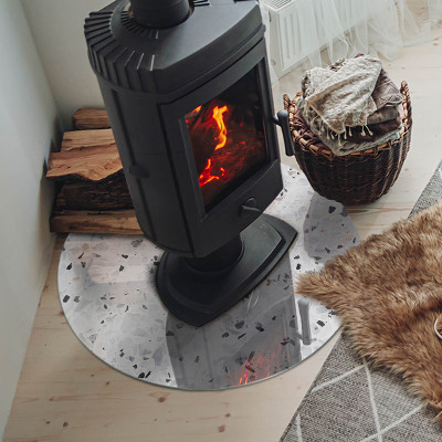Placa de protección para estufa Patrón de piedra con partículas