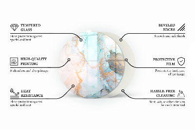 Placa de protección para estufa Color del mar