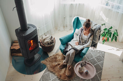 Placa de protección para estufa Color del mar