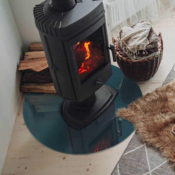 Placa de protección para estufa Color del mar