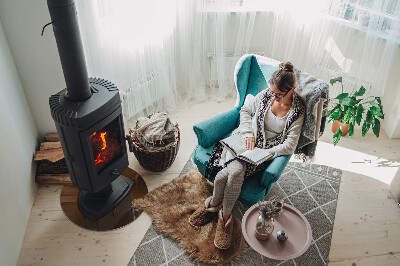 Placa de protección para estufa Color marrón