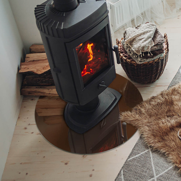 Placa de protección para estufa Color marrón