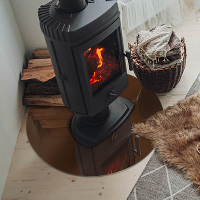 Placa de protección para estufa Color marrón