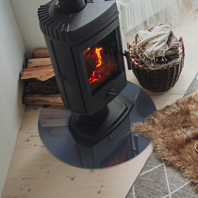 Protector de suelo para estufas Color: Azul oscuro