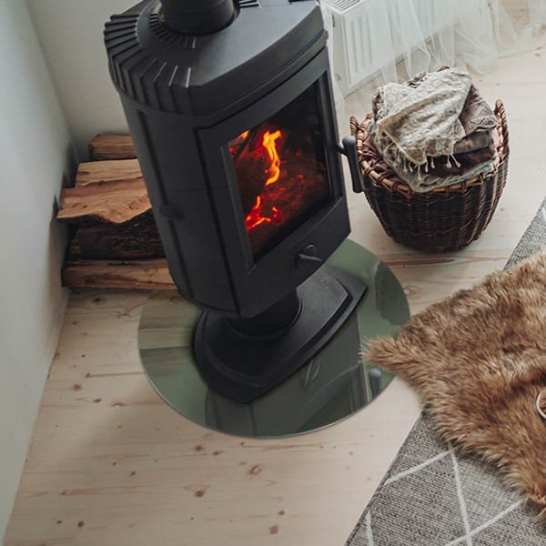 Placa de protección para estufa Color oliva