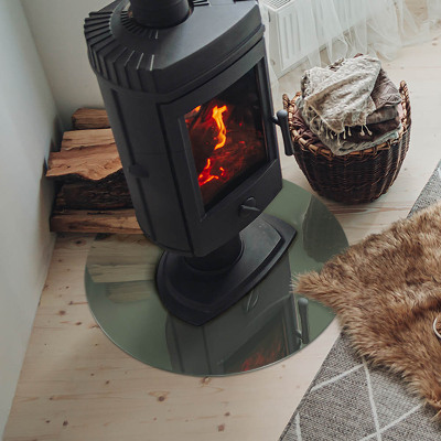 Placa de protección para estufa Color oliva