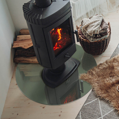 Szyba pod kominek Kolor Oliwkowy