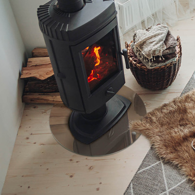 Placa de protección para estufa Color marrón