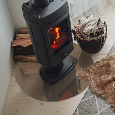 Placa de protección para estufa Color marrón