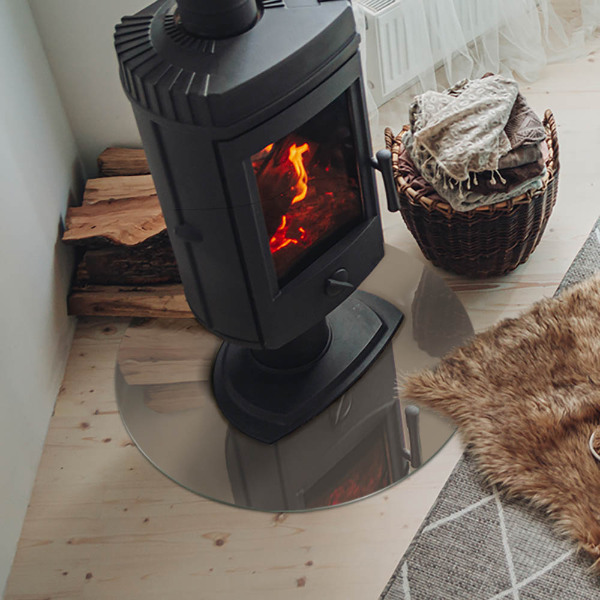 Szyba pod kominek Kolor Brązowy