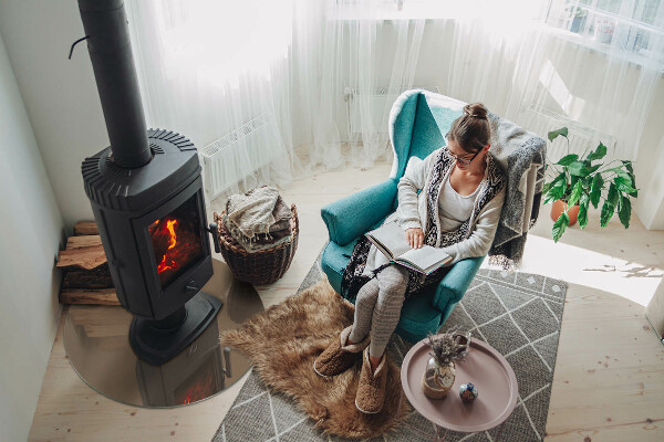 Protector de suelo para estufas Color marrón