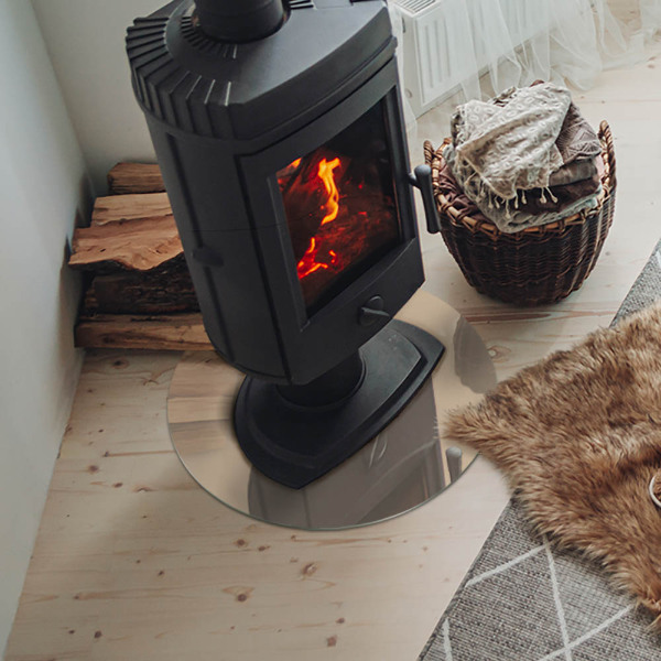 Szkło pod kominek Kolor Beżowy