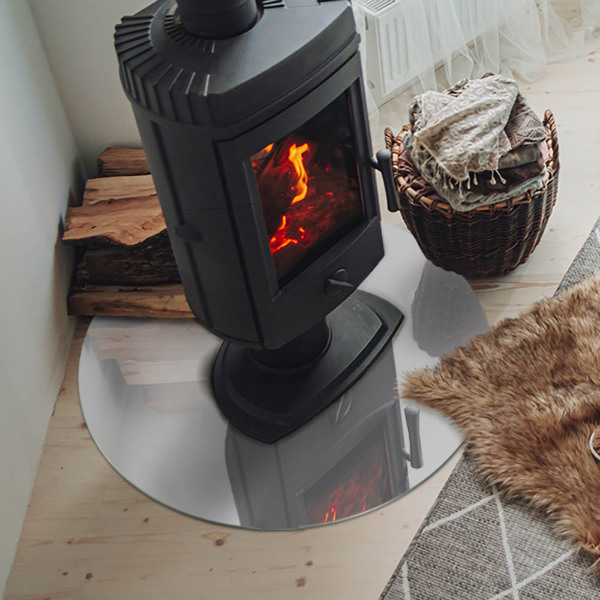 Szyba pod kominek Kolor Szary