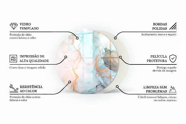 Placa de protección para estufa Color Gris claro