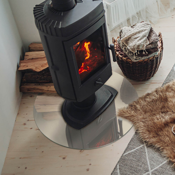 Protector de suelo para estufas Color beige