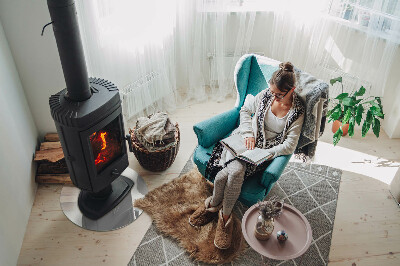 Protector de suelo para estufas Color marfil